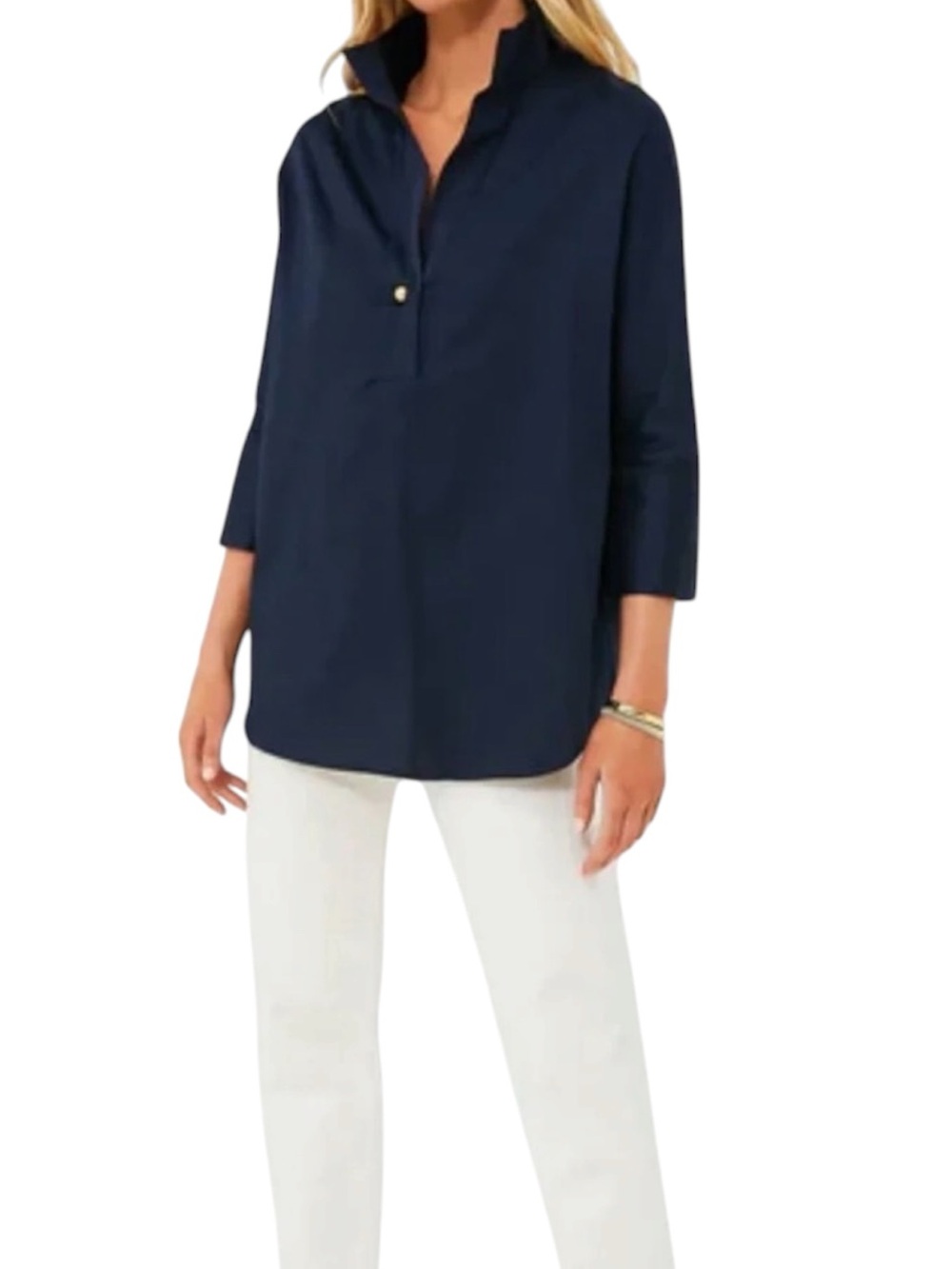 Tuckernuck Willow Blouse Black Size XXS 3/4 Sleeves
